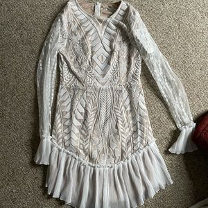 White lace dress